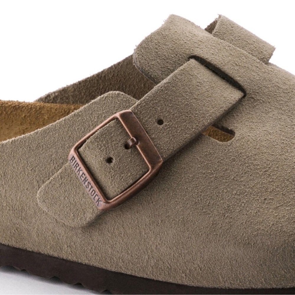 Birkenstock Boston Soft Footbed Clogs In Taupe - Picture 4 of 7